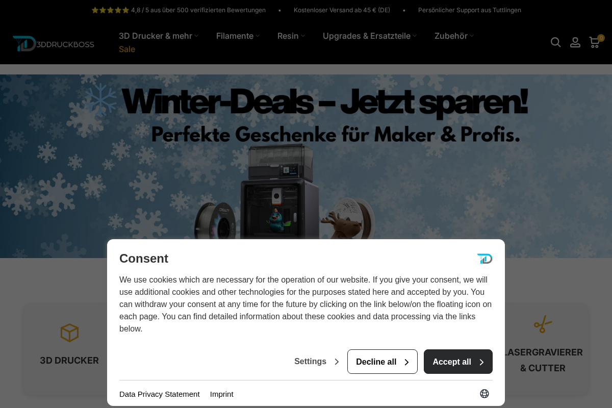 3ddruckboss.de homepage screenshot