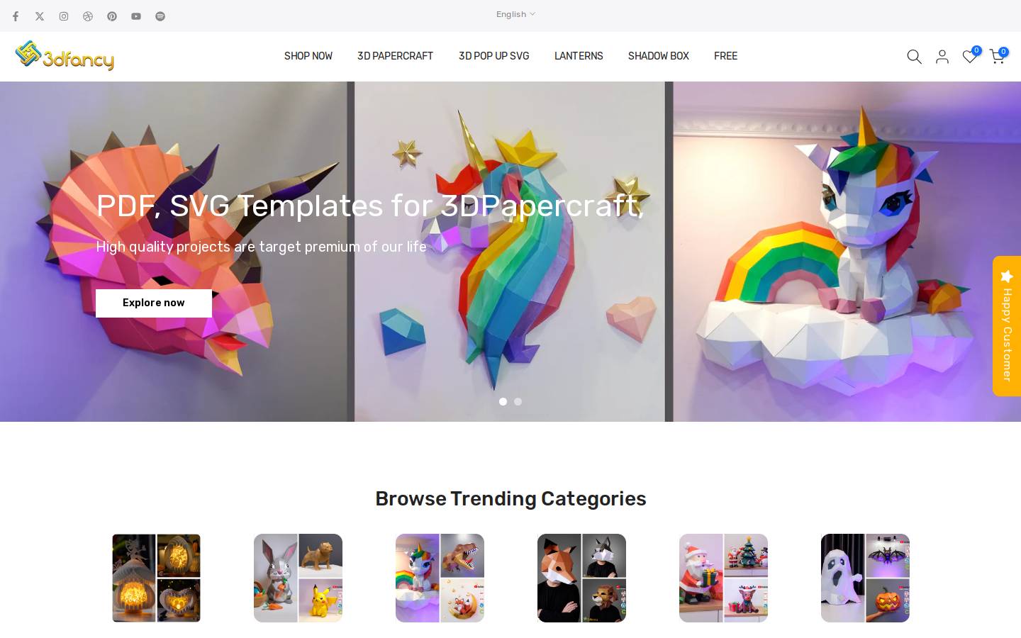 3dfancy.com homepage screenshot