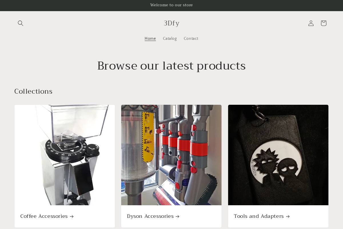 3dfy.net homepage screenshot