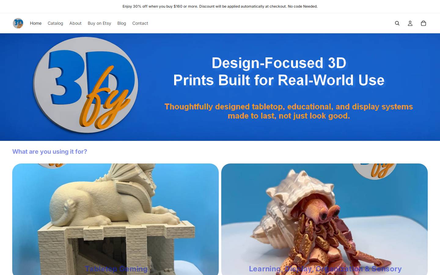 3dfy.world homepage screenshot