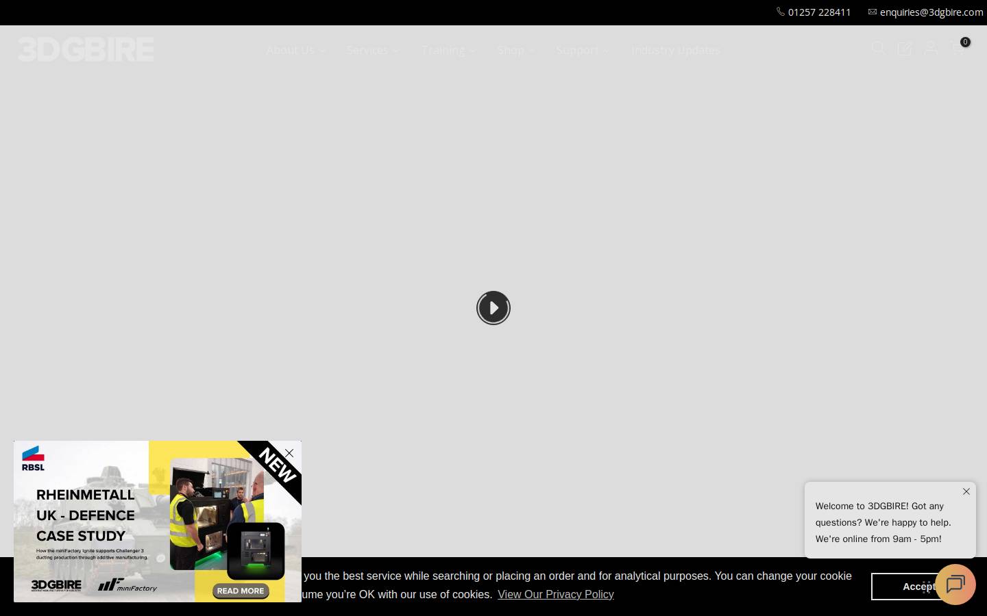 3DGBIRE homepage screenshot