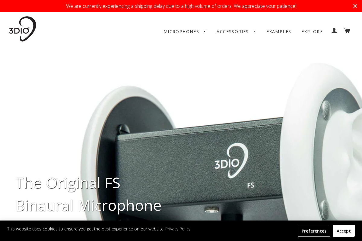 3diosound.com homepage screenshot