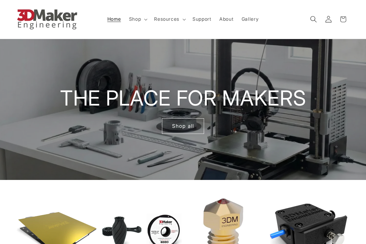 3dmakerengineering.com homepage screenshot