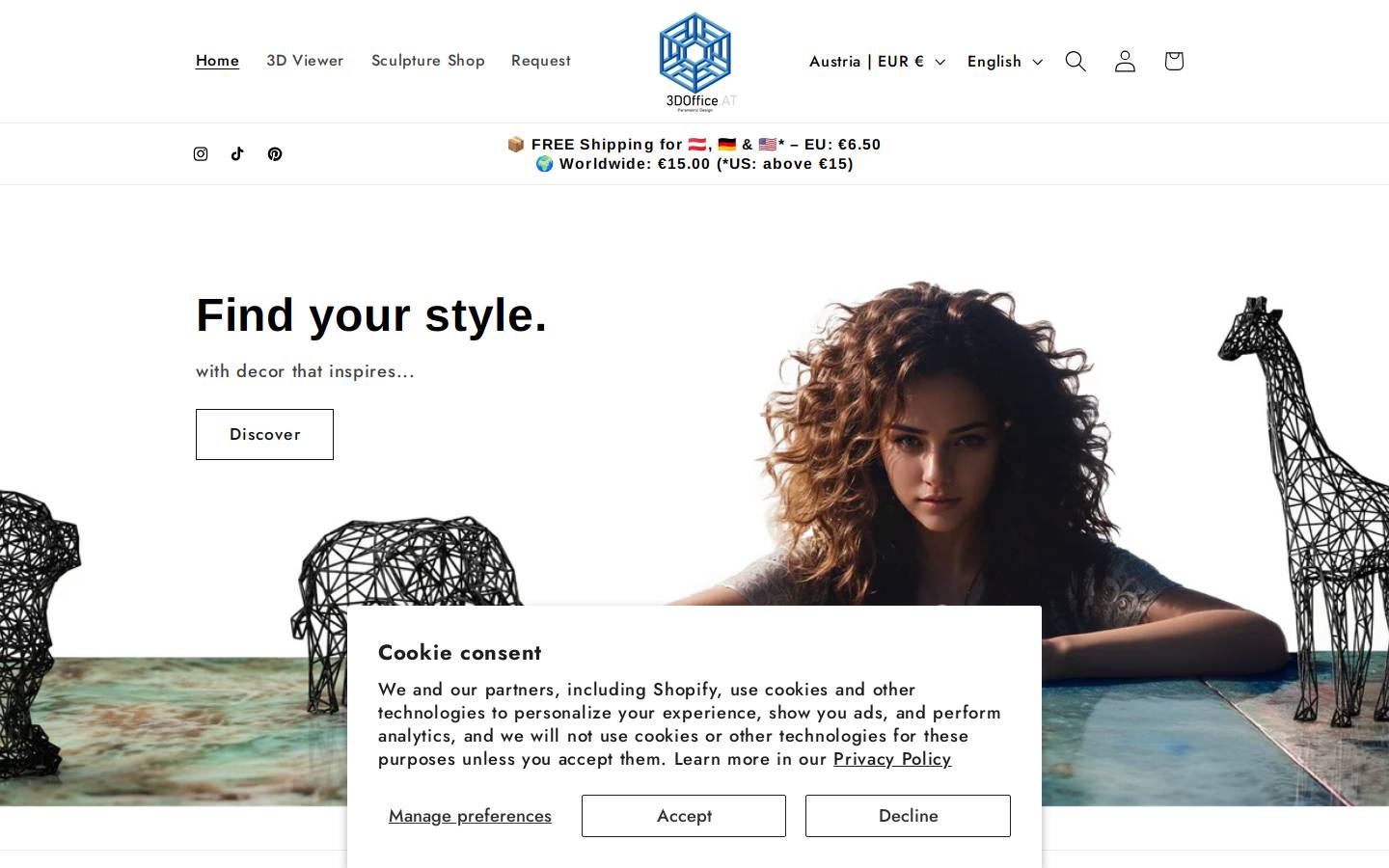 3doffice.at homepage screenshot