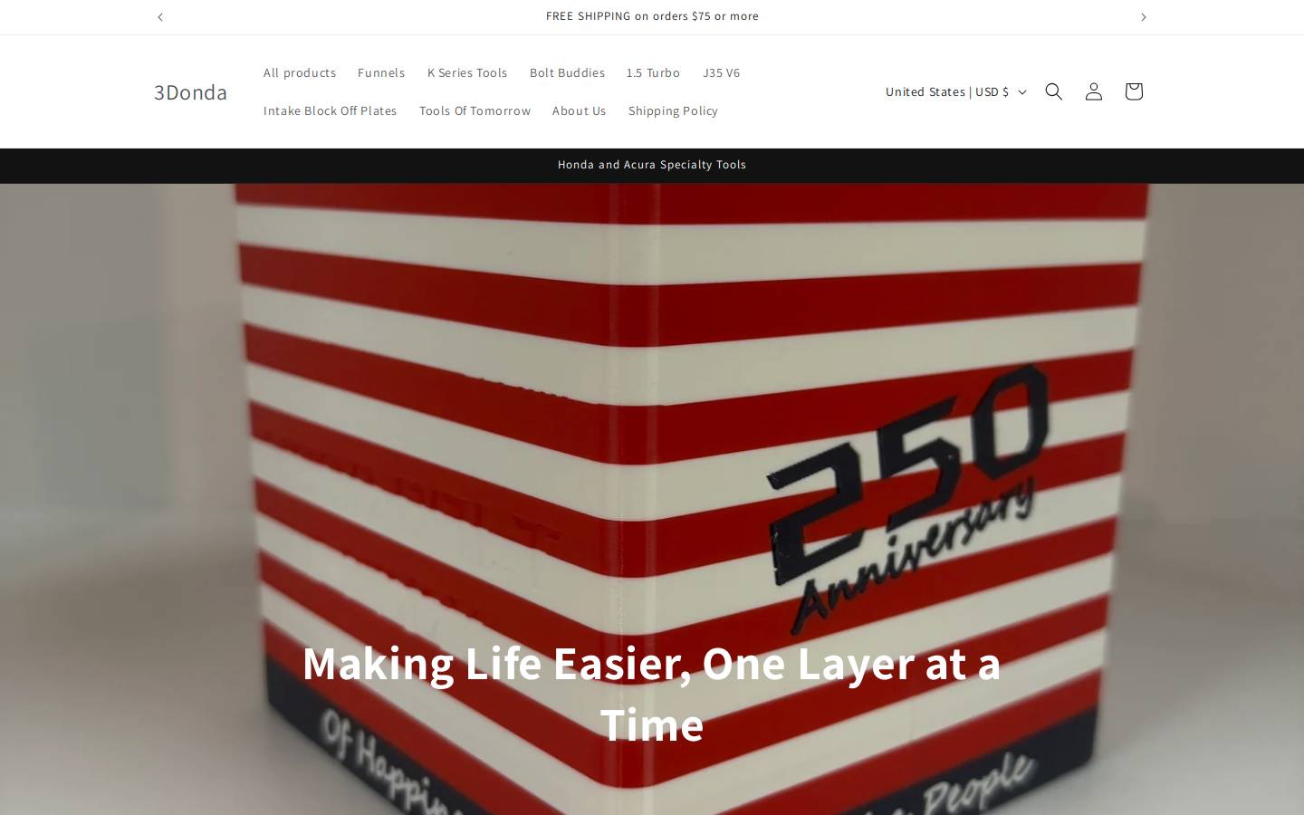 3donda.com homepage screenshot