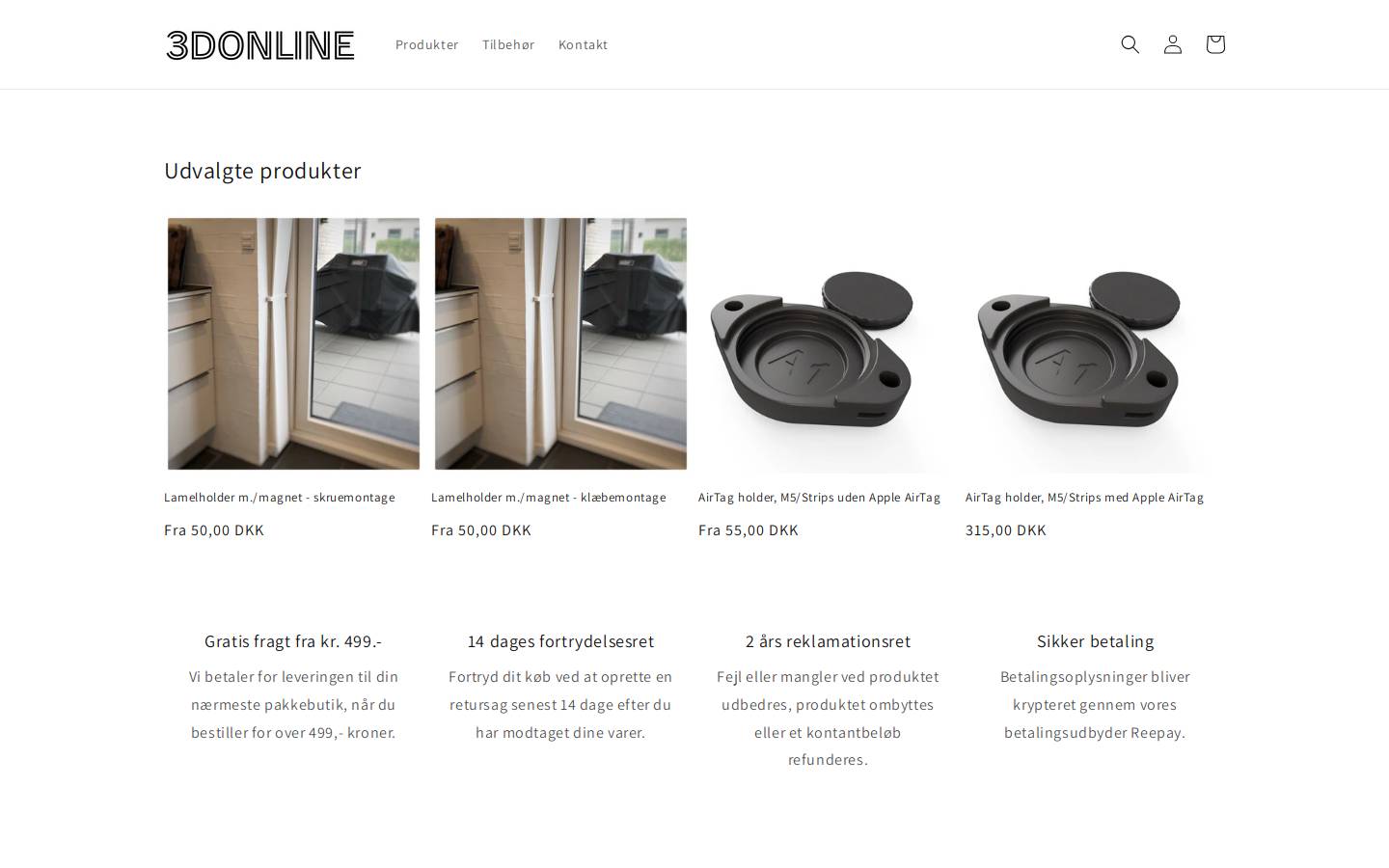3donline homepage screenshot