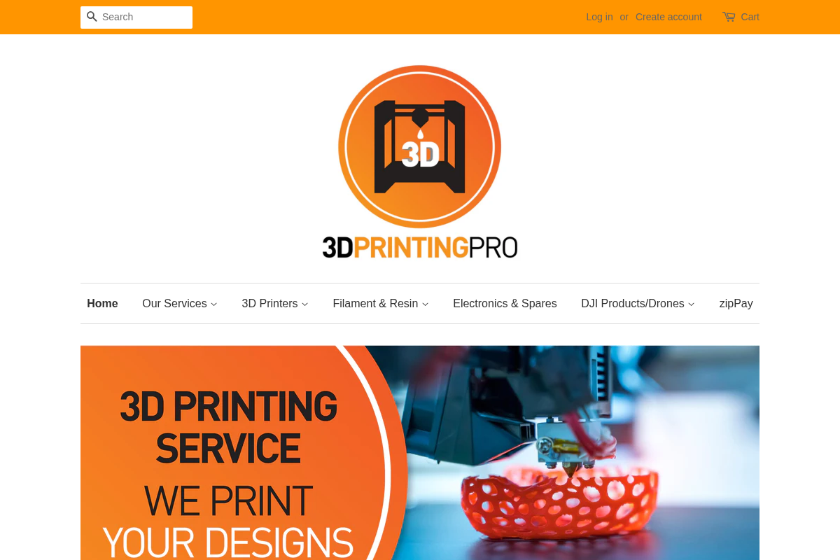 3D Printing Pro homepage screenshot
