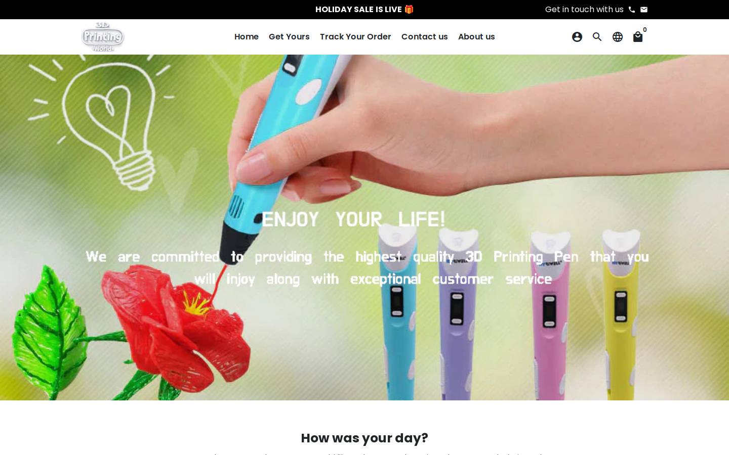 3dprintingworld.art homepage screenshot