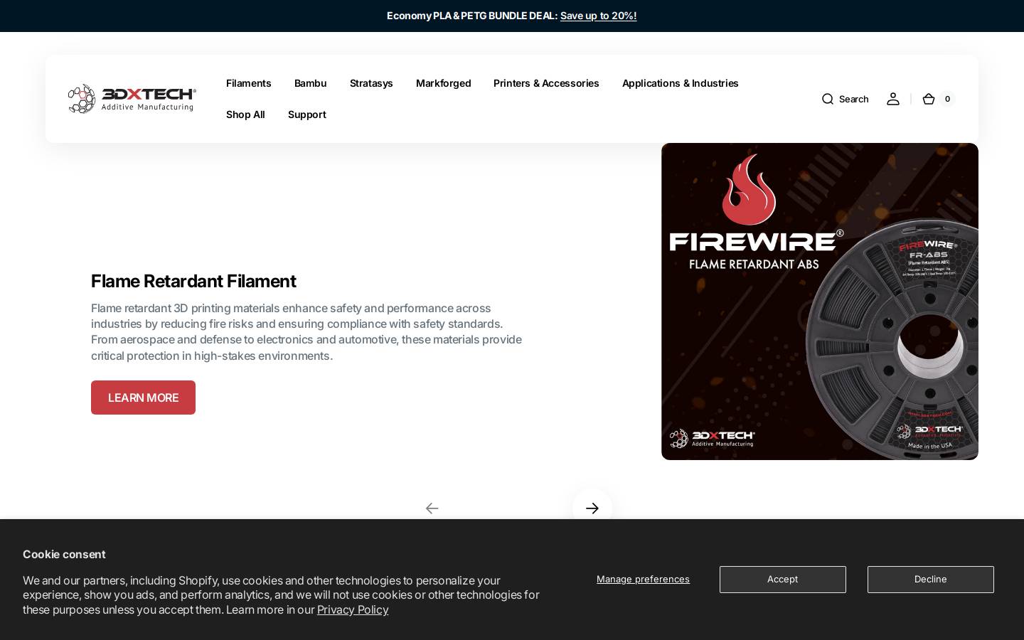 3dxtech.com homepage screenshot