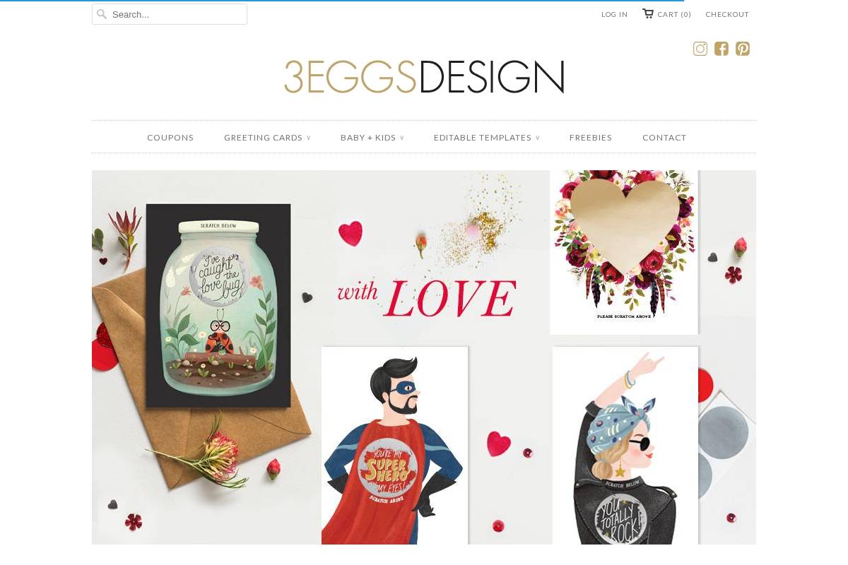 3eggsdesign.com.au homepage screenshot