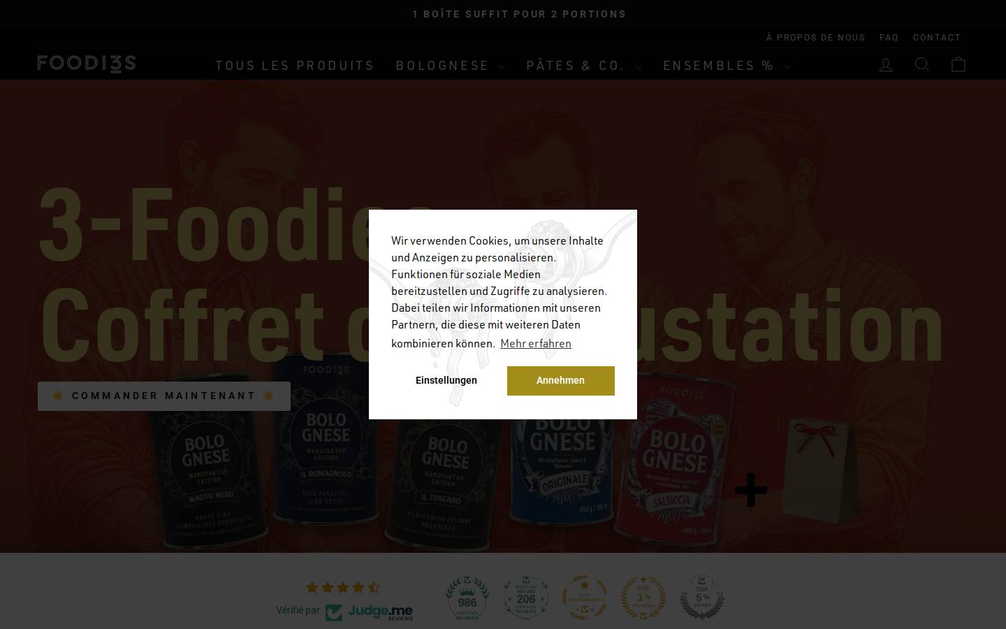 3foodies.fr homepage screenshot