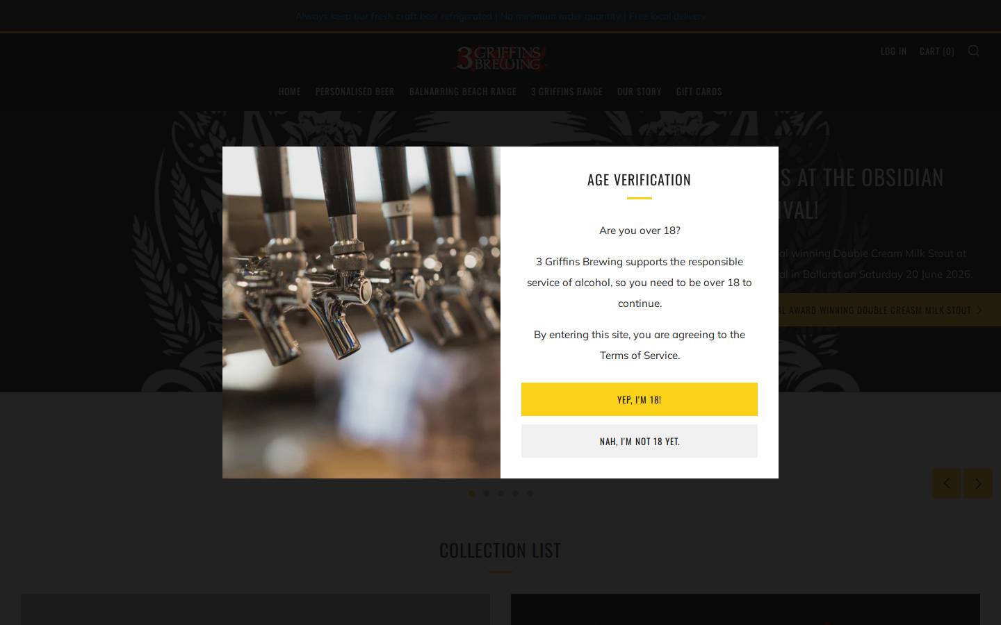 3griffins.com.au homepage screenshot
