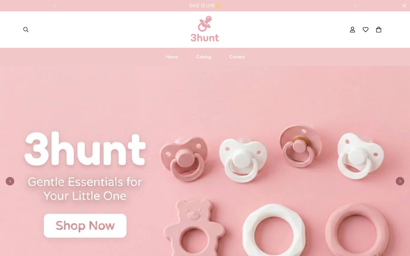 3hunt.com homepage screenshot