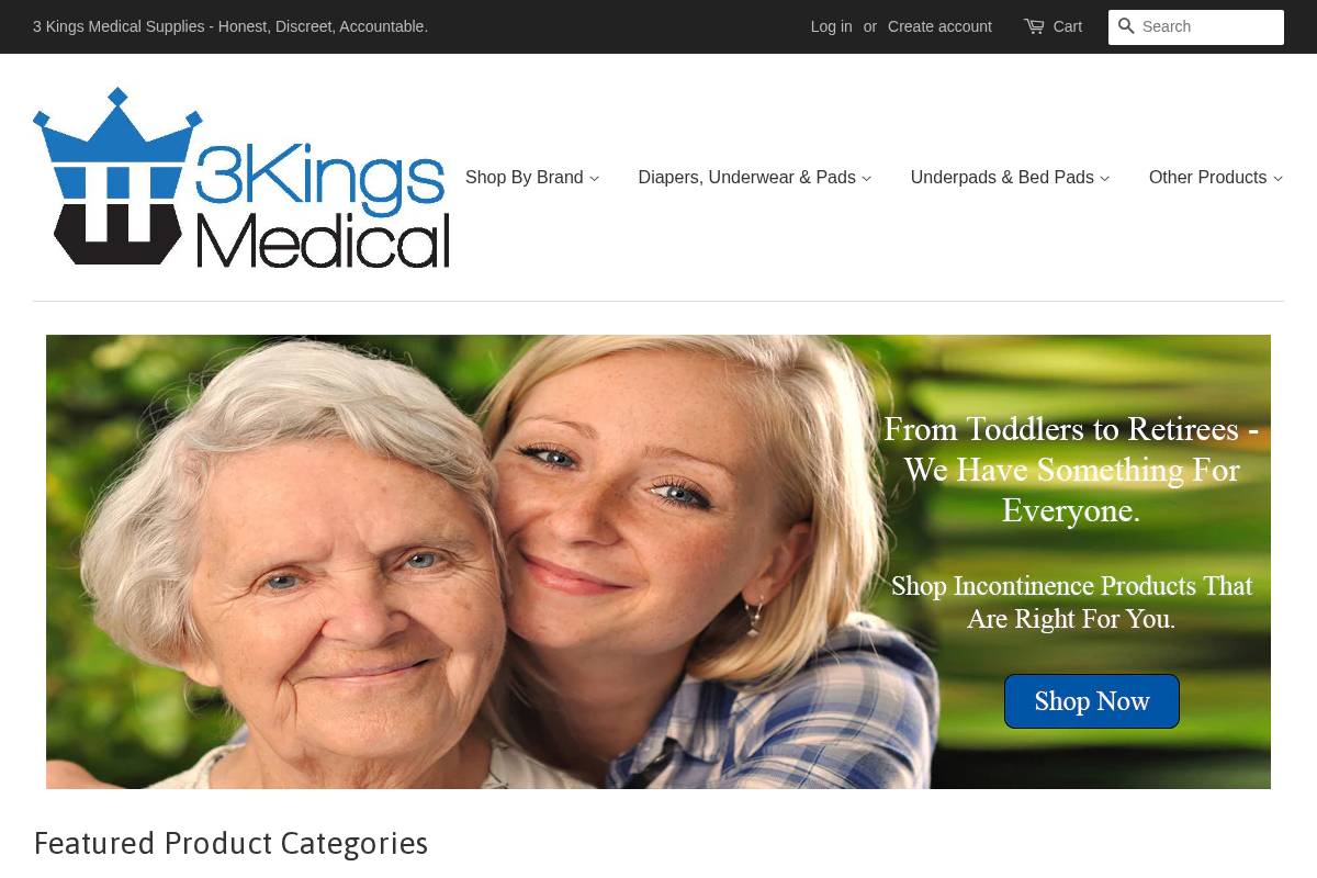 3kingsmed.com homepage screenshot