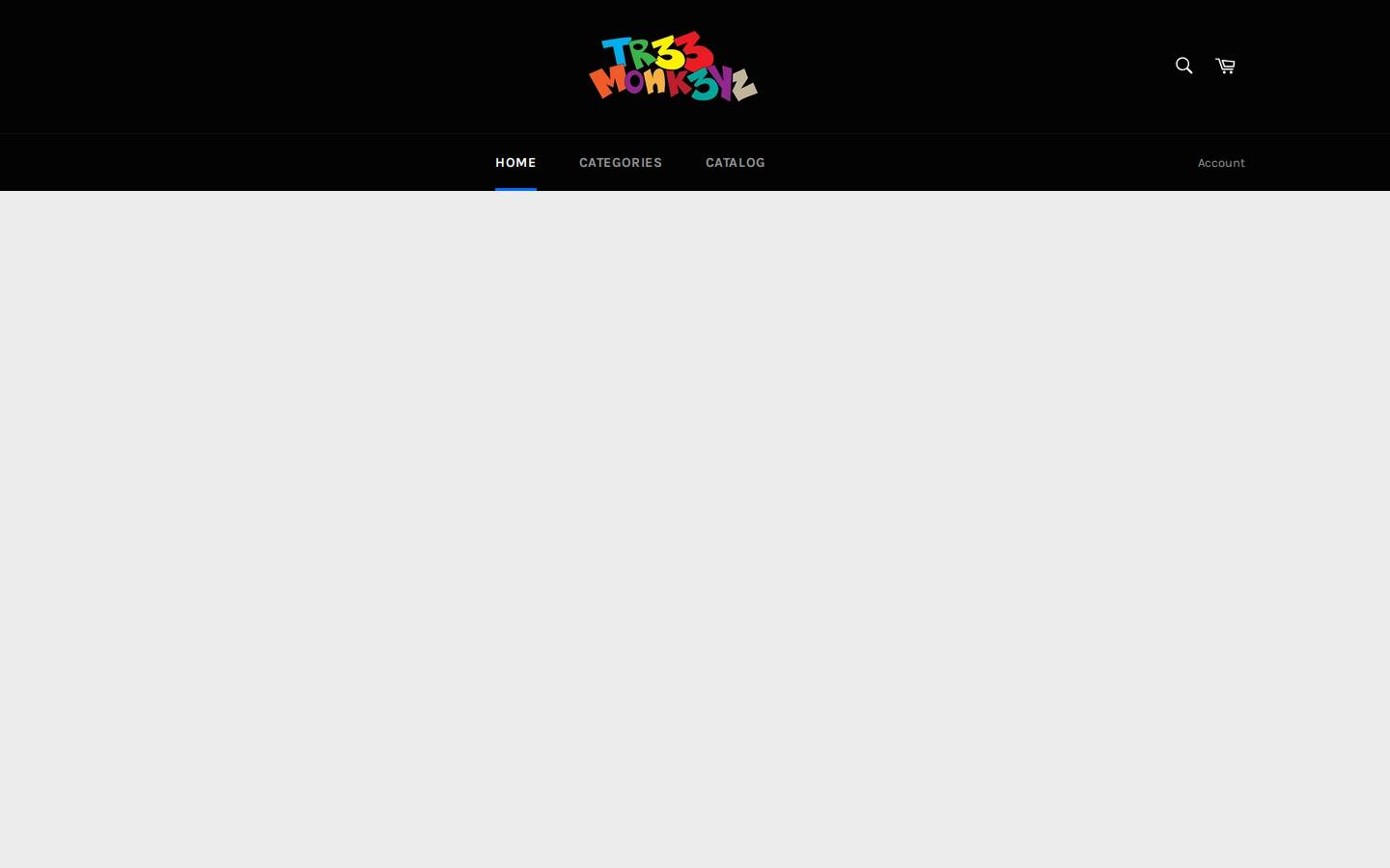 3monkeystore.com homepage screenshot