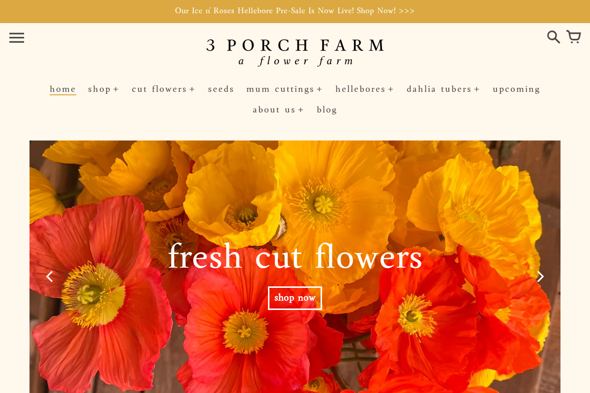 3 Porch Farm homepage screenshot