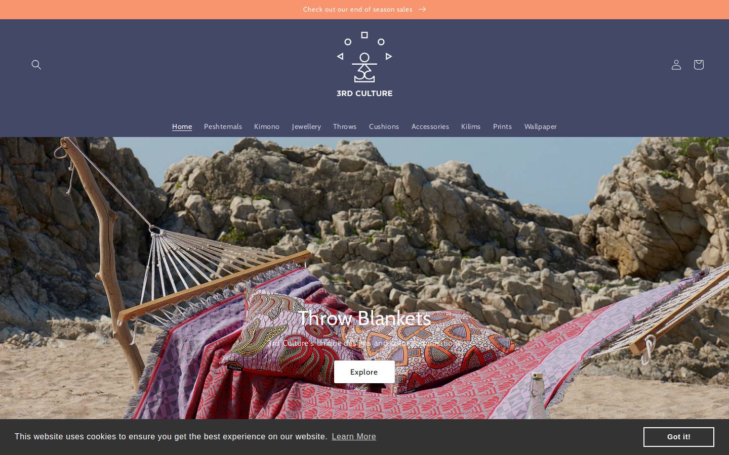 3rdcultureshop.com homepage screenshot