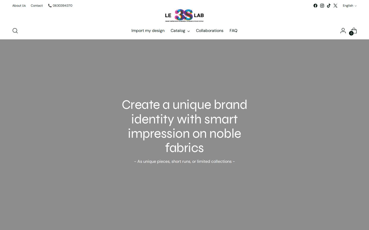 3slabparis.com homepage screenshot