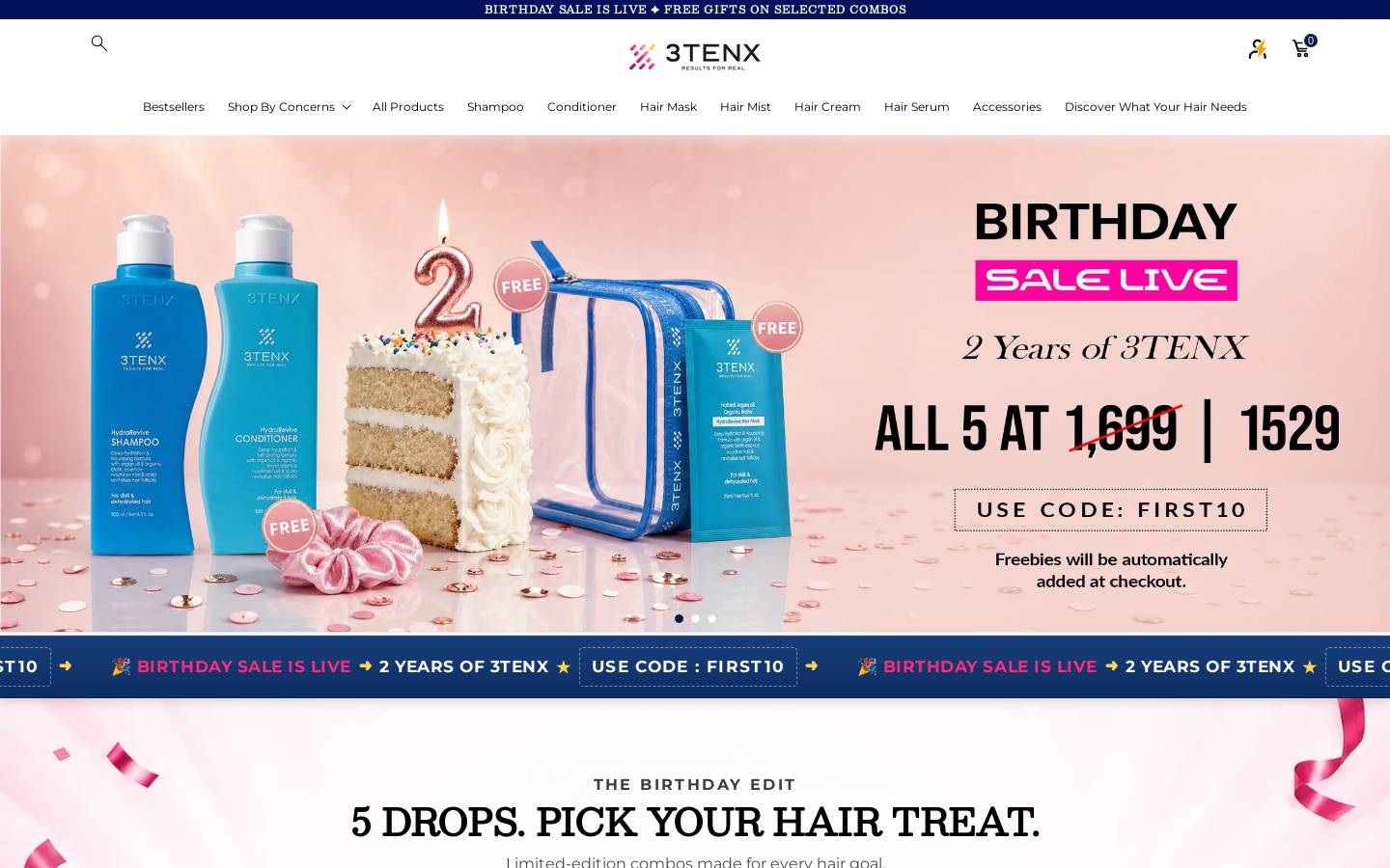 3tenx.com homepage screenshot