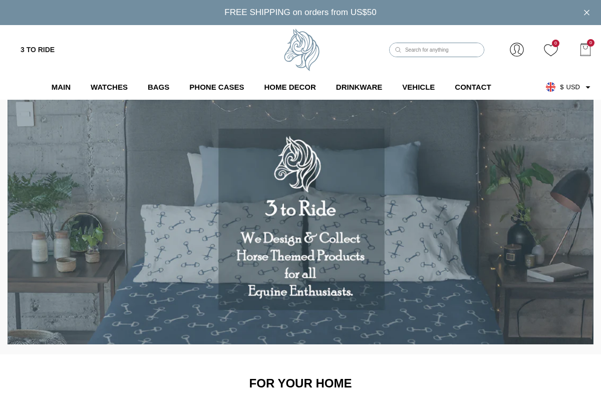 3 to Ride homepage screenshot