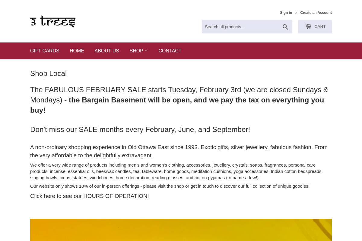 3treesottawa.com homepage screenshot