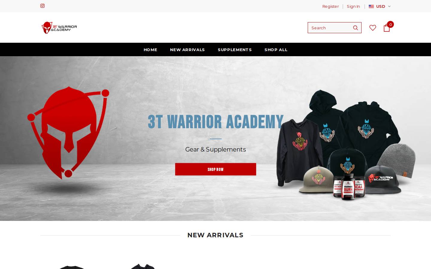 3twarriorlabs.com homepage screenshot