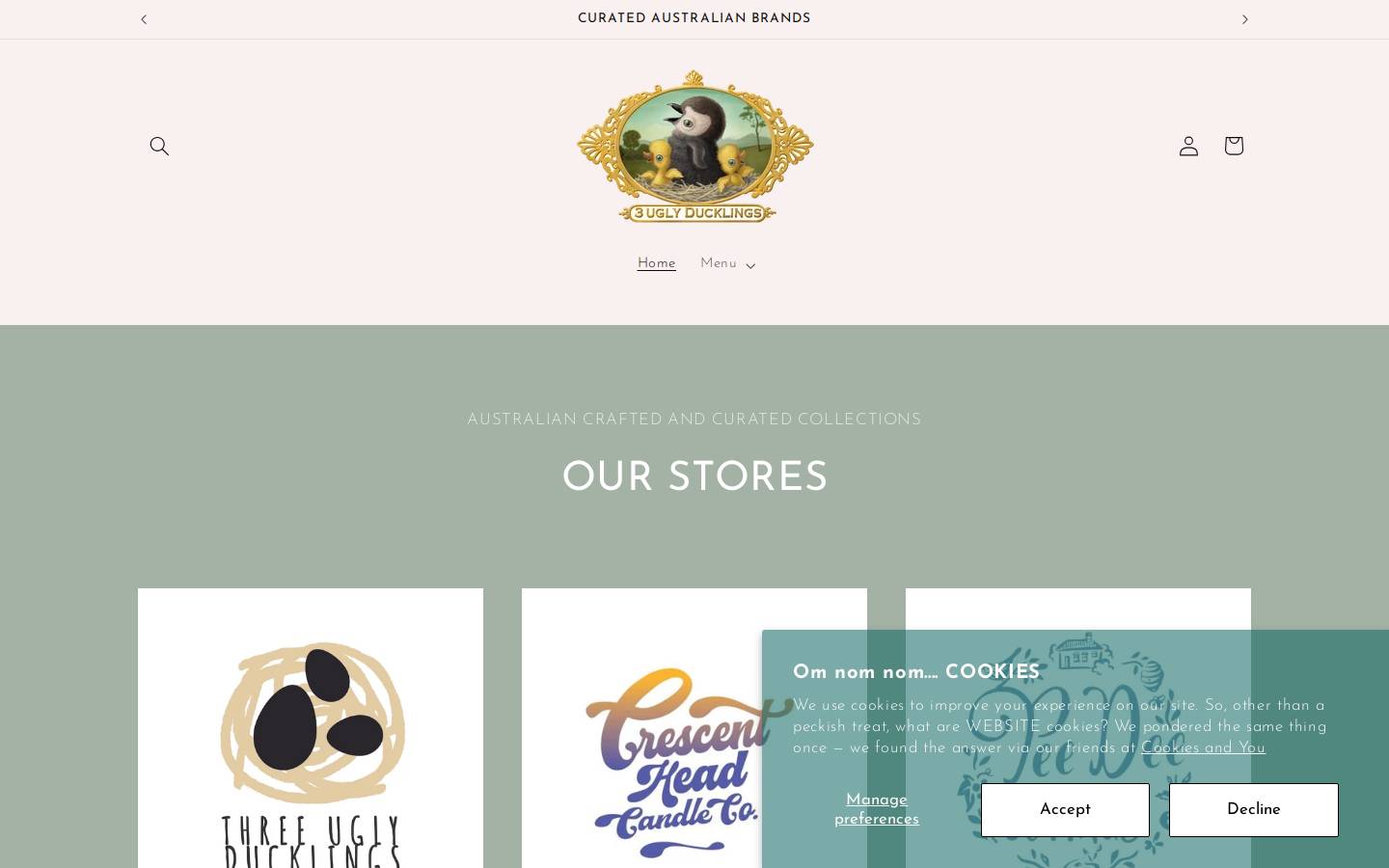 3uglyducklings.com homepage screenshot