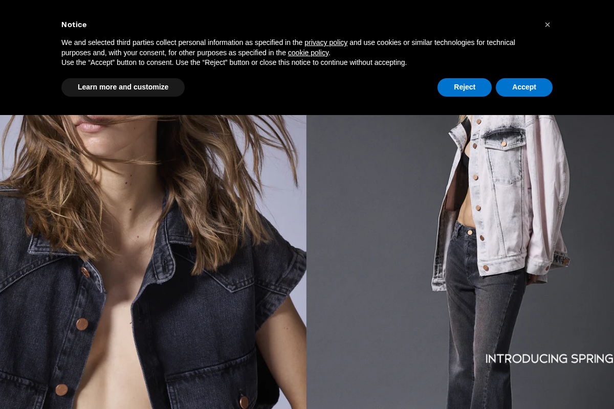 3x1denim homepage screenshot