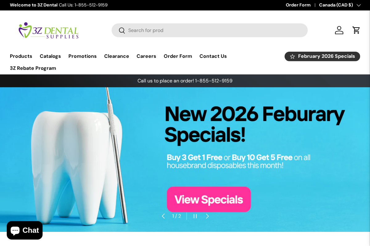 3Z Dental homepage screenshot