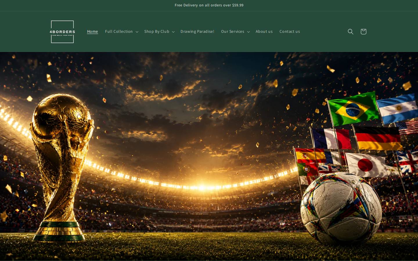 4-borders.com homepage screenshot