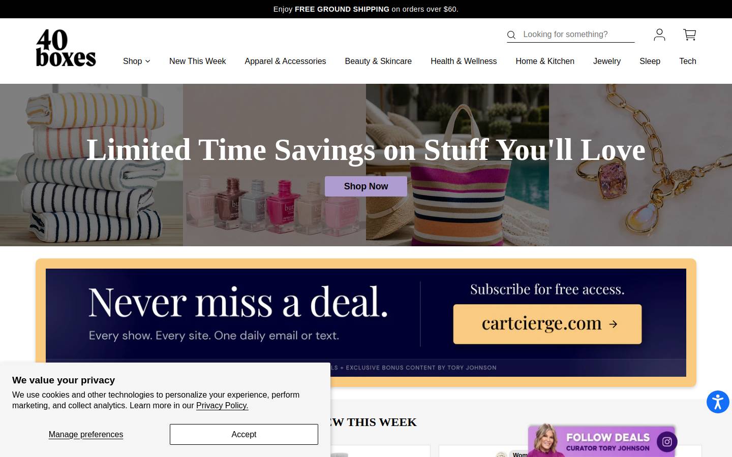 40boxes.com homepage screenshot