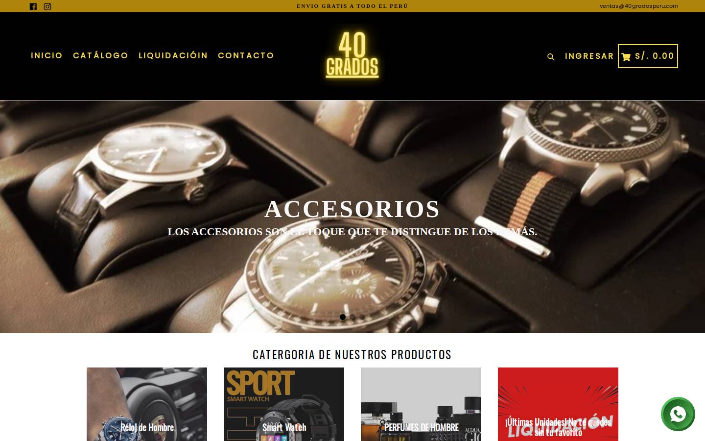 40gradosperu.com homepage screenshot