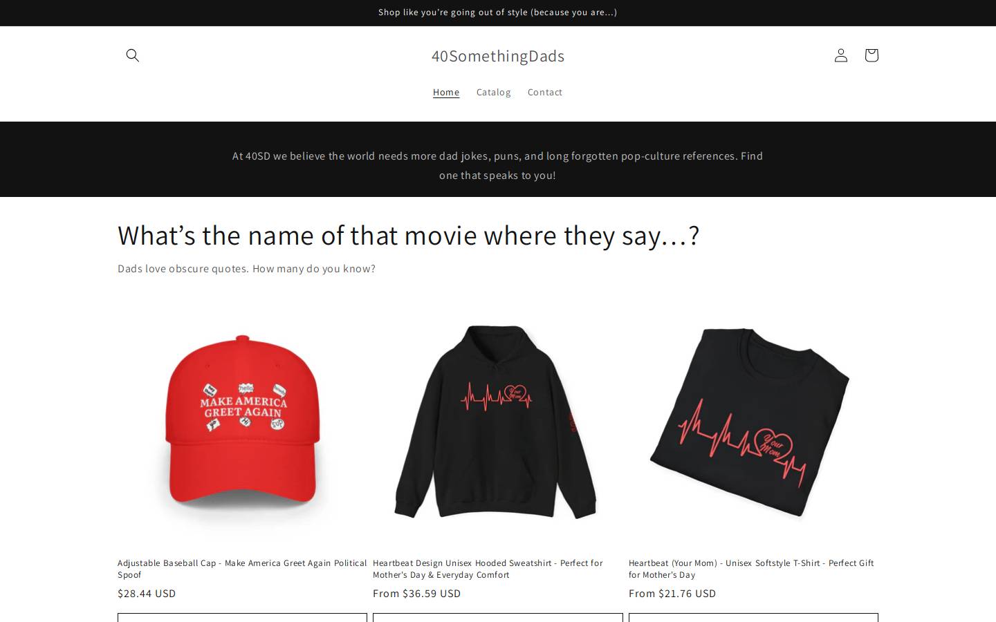 40somethingdads.com homepage screenshot