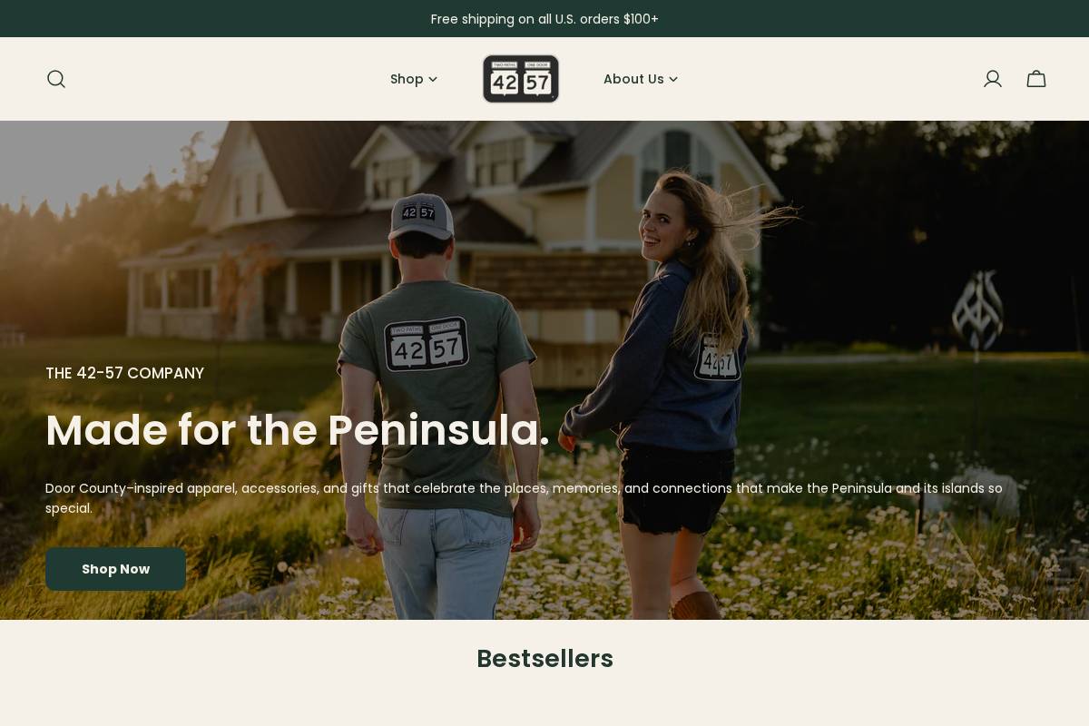 42-57.com homepage screenshot