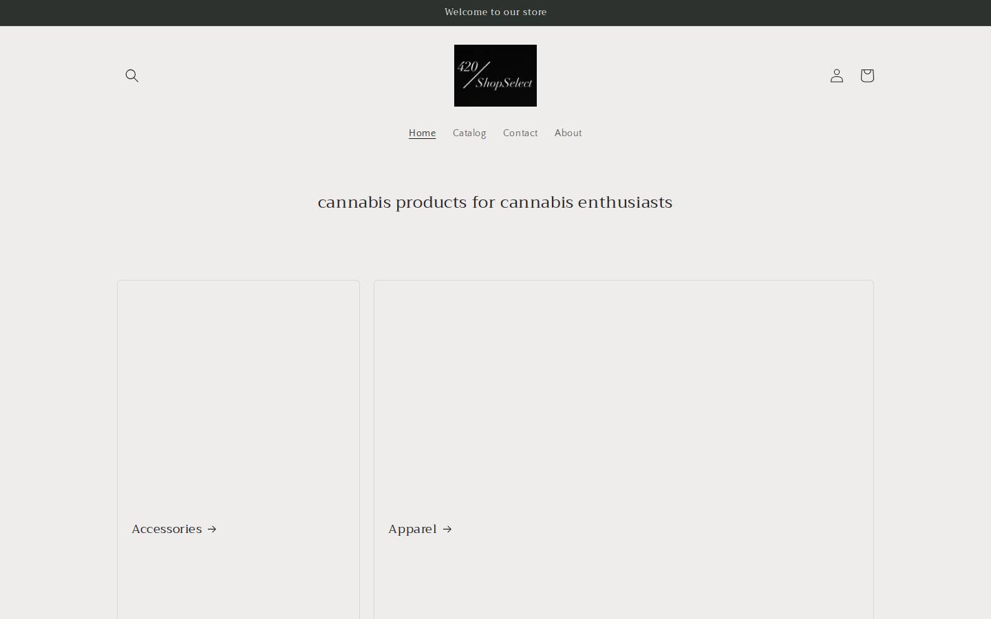 420shopselect.com homepage screenshot