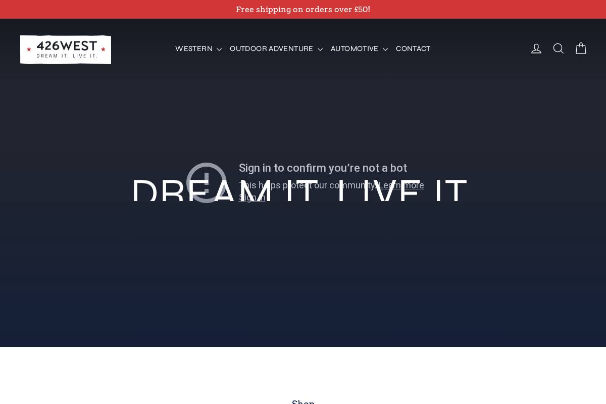 426 West homepage screenshot