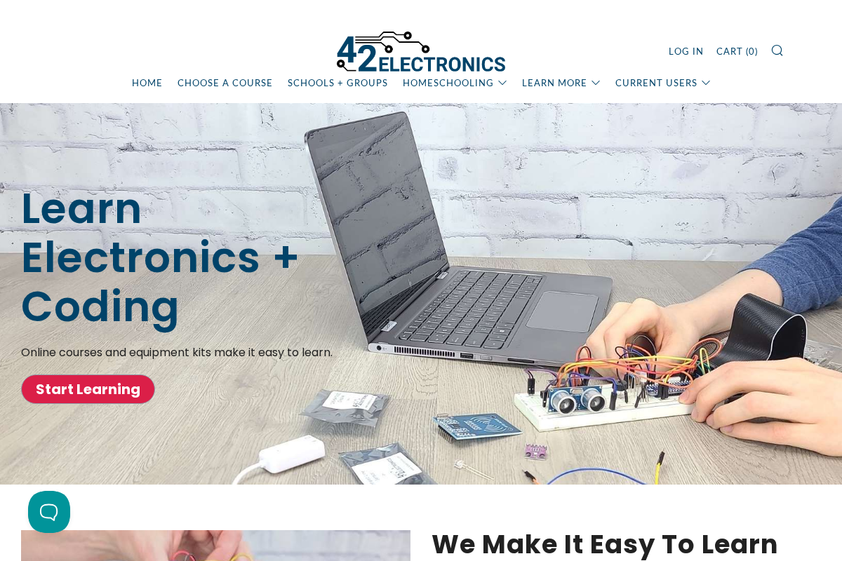 42electronics.com homepage screenshot