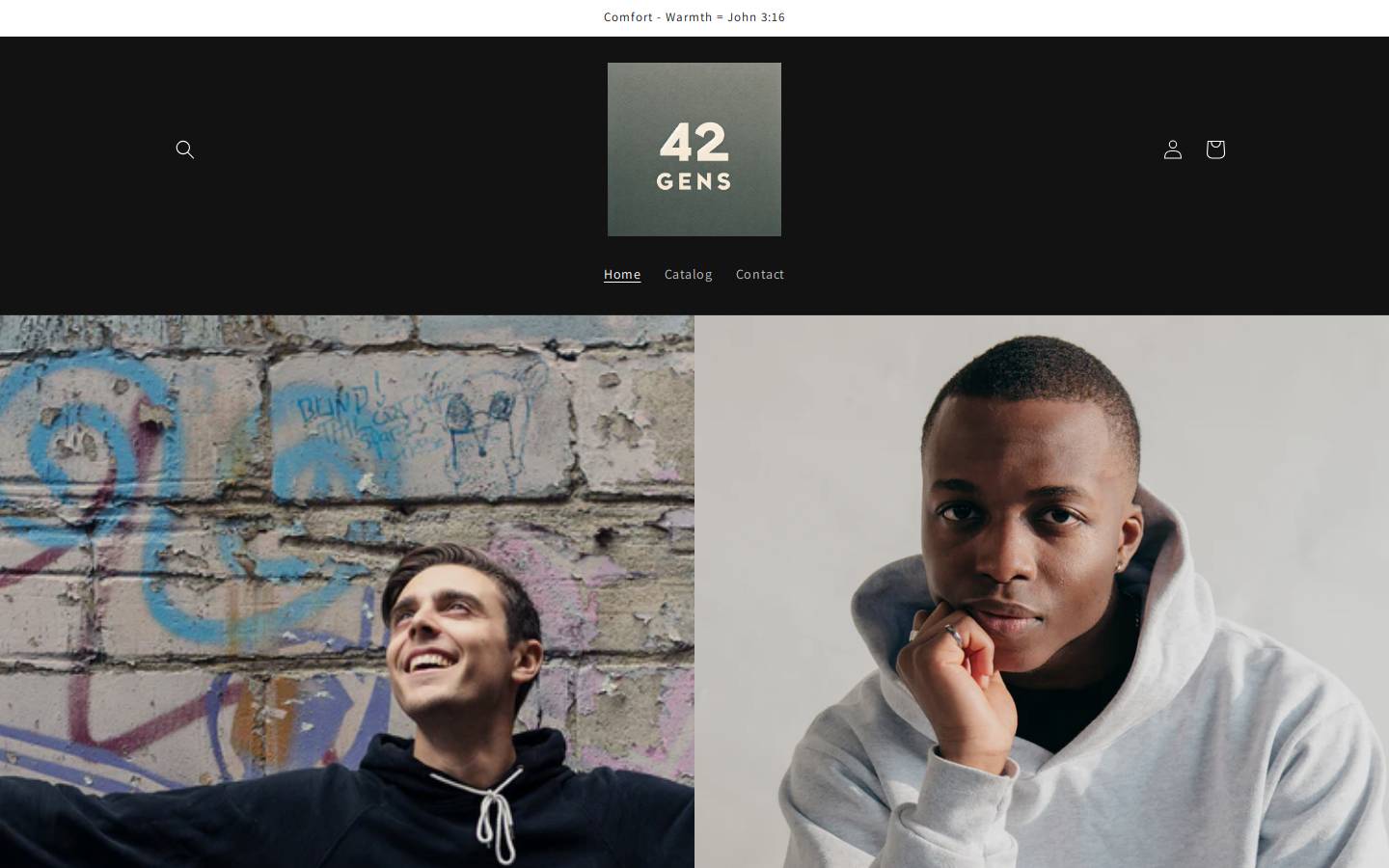 42gens.com homepage screenshot