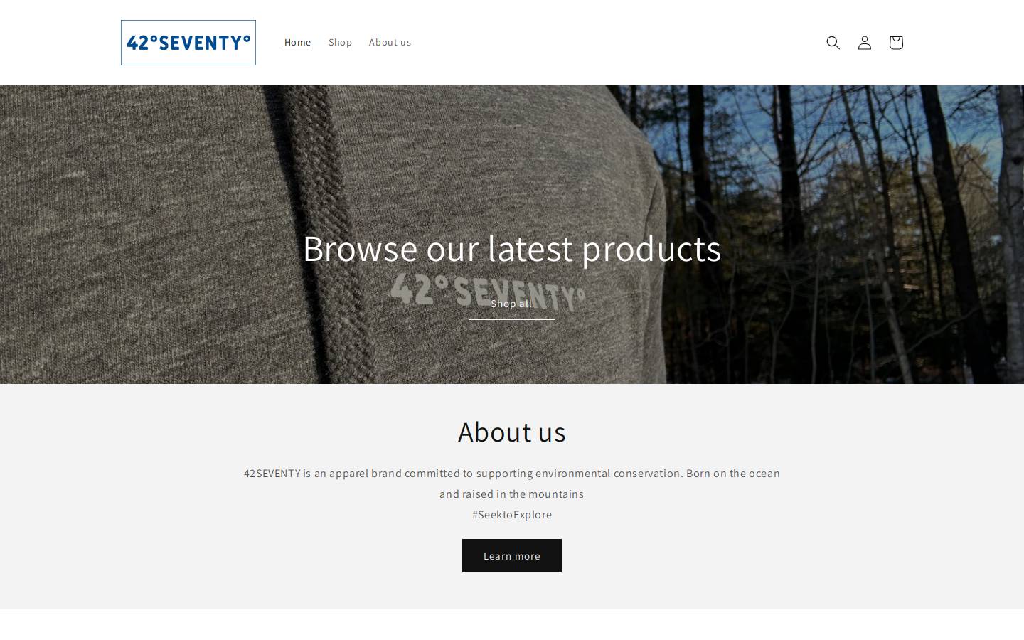 42seventy.com homepage screenshot