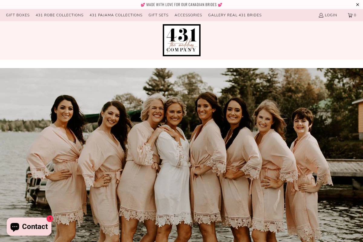 431theweddingcompany.ca homepage screenshot