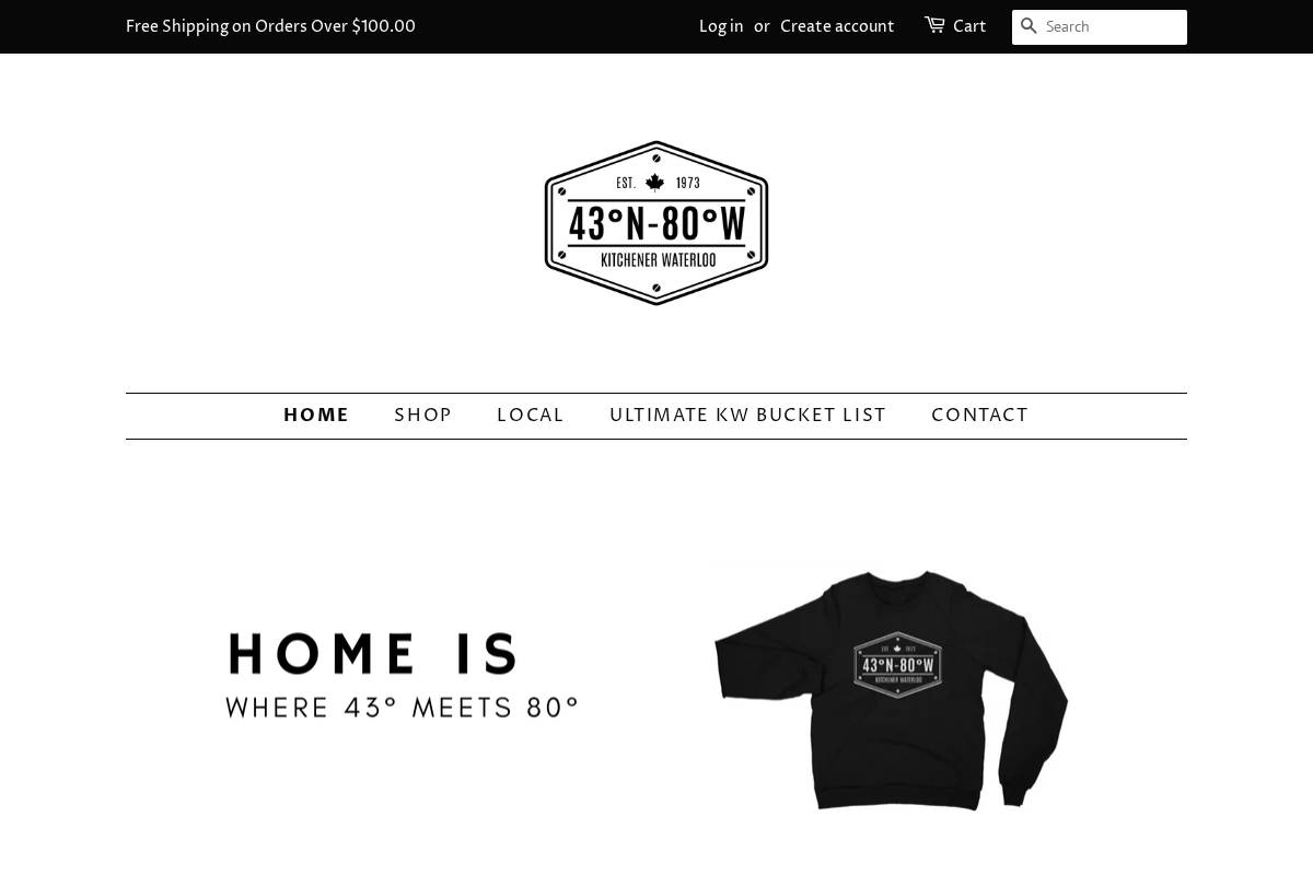 43x80.ca homepage screenshot