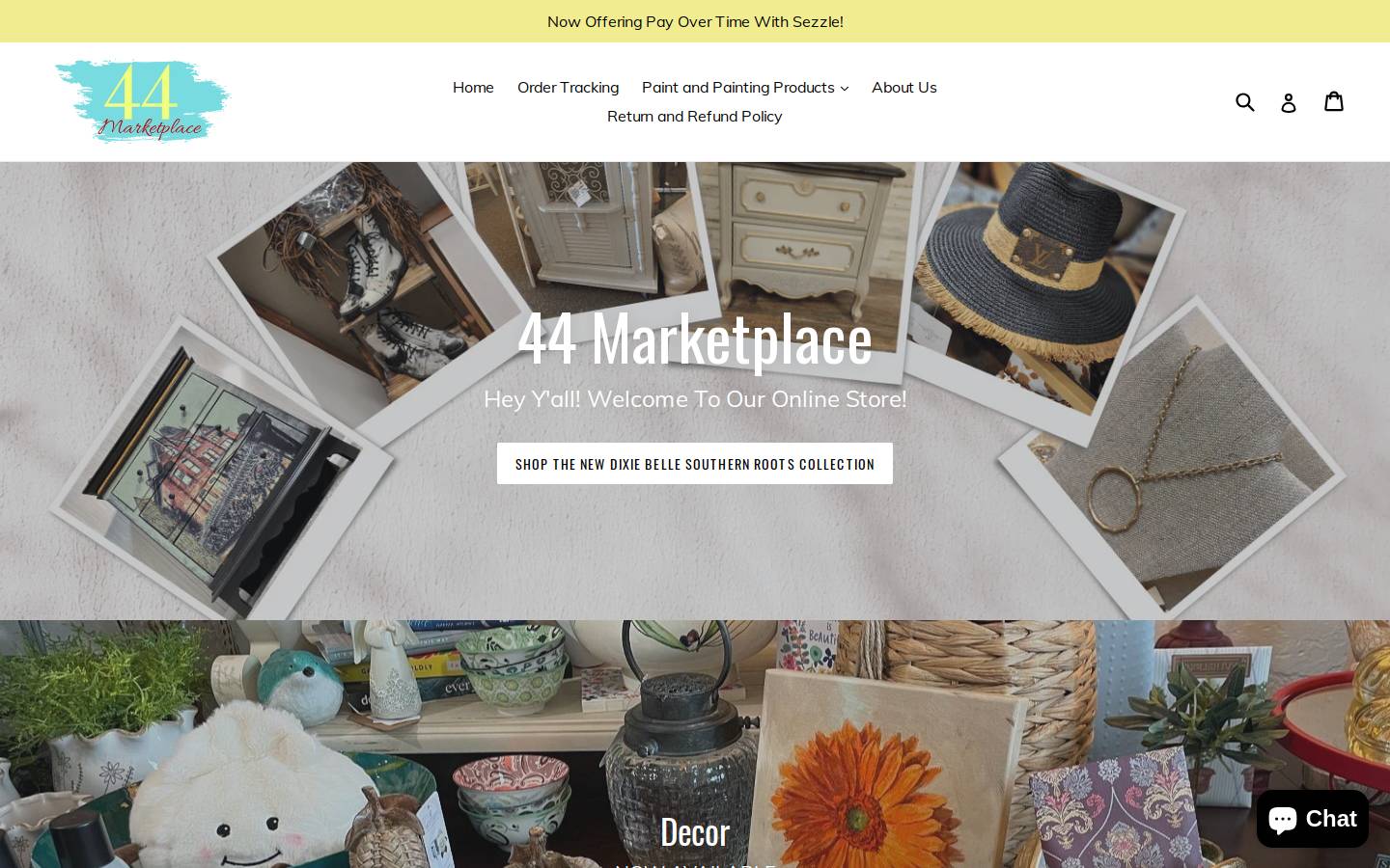 44marketplace.net homepage screenshot