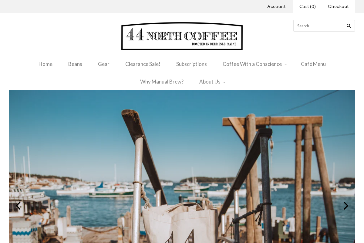 44northcoffee.com homepage screenshot