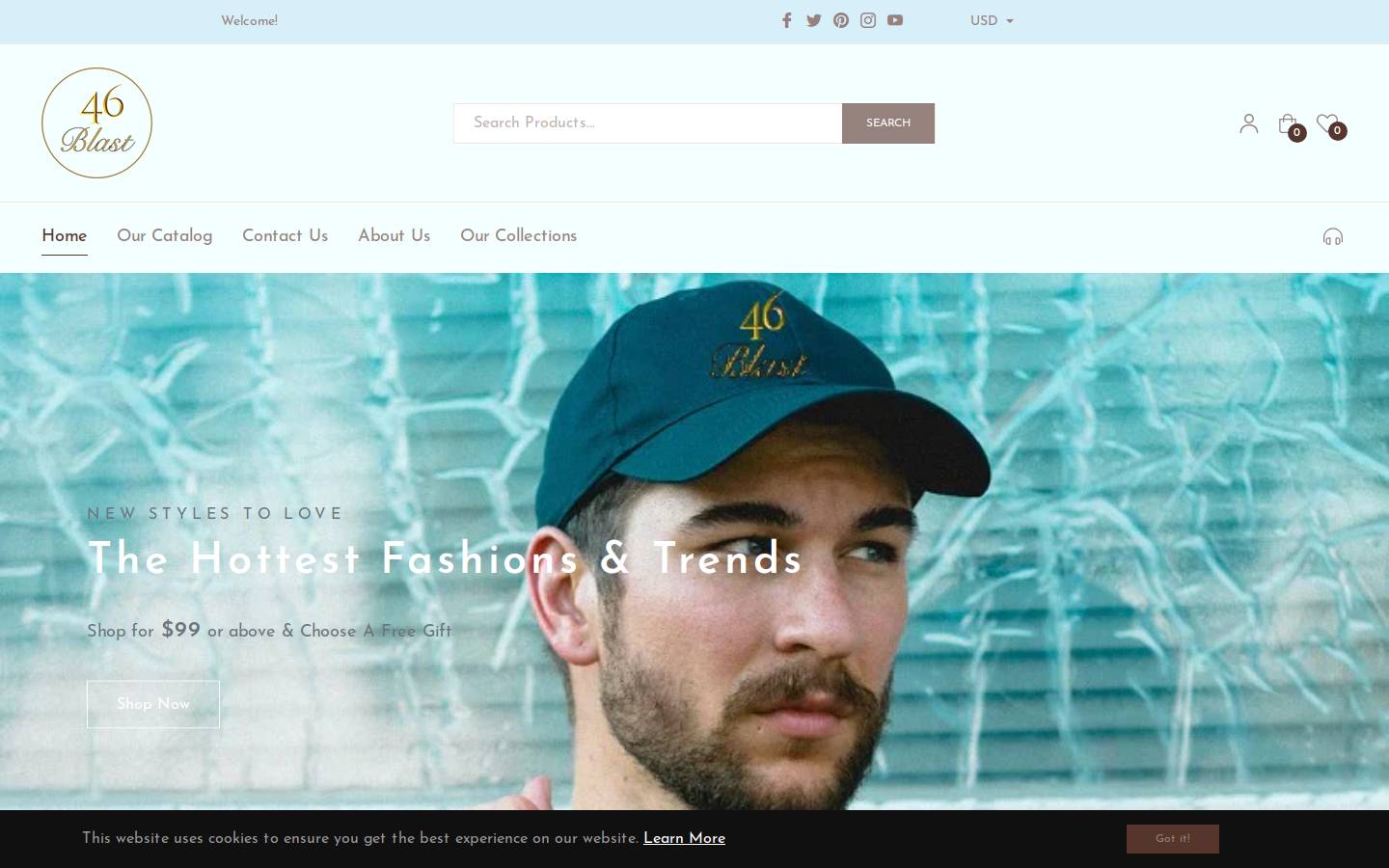 46blast.com homepage screenshot
