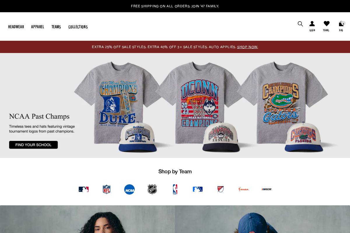 ’47 homepage screenshot