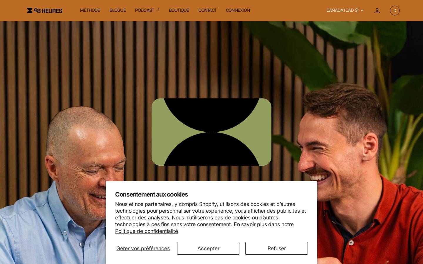 48heuresparjour.com homepage screenshot