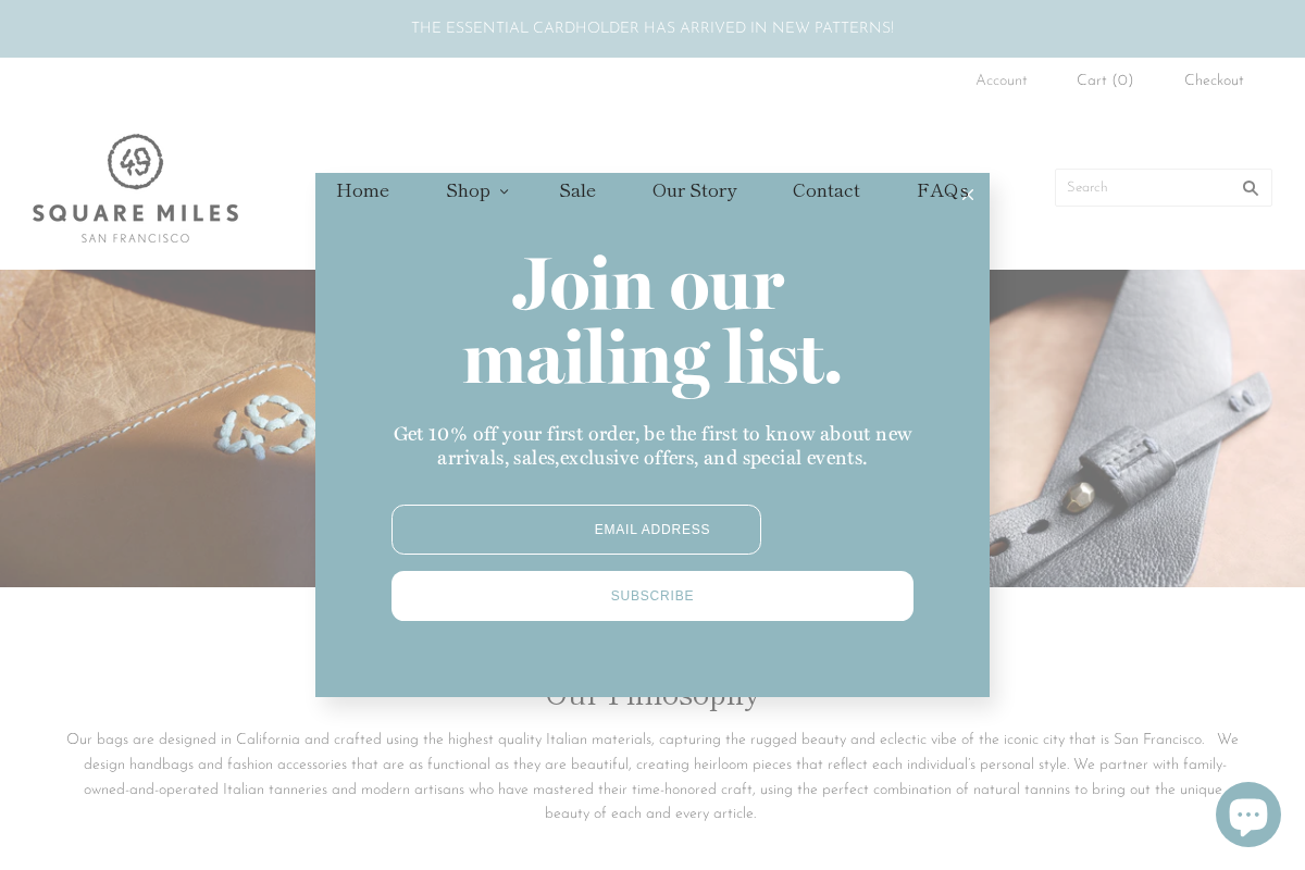 49 Square Miles homepage screenshot