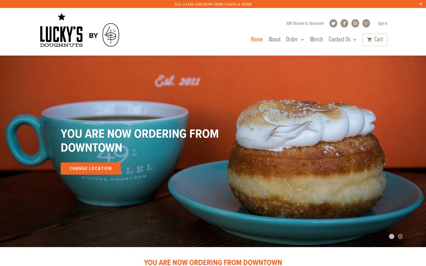 49thcafe-downtown.com homepage screenshot