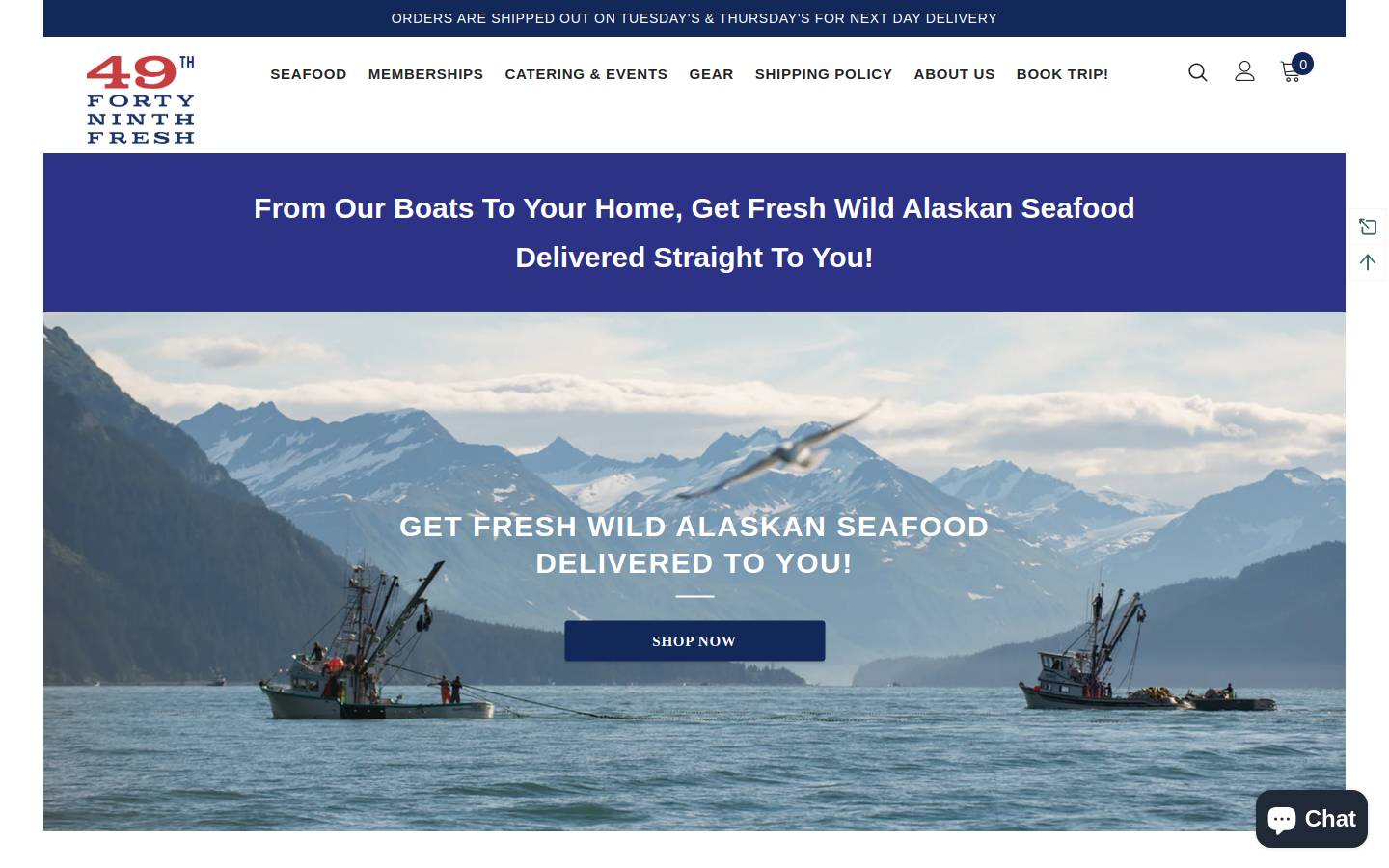 49thfresh.com homepage screenshot