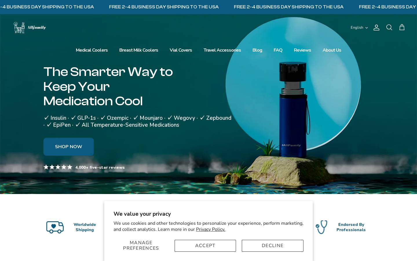 4allfamily.com homepage screenshot